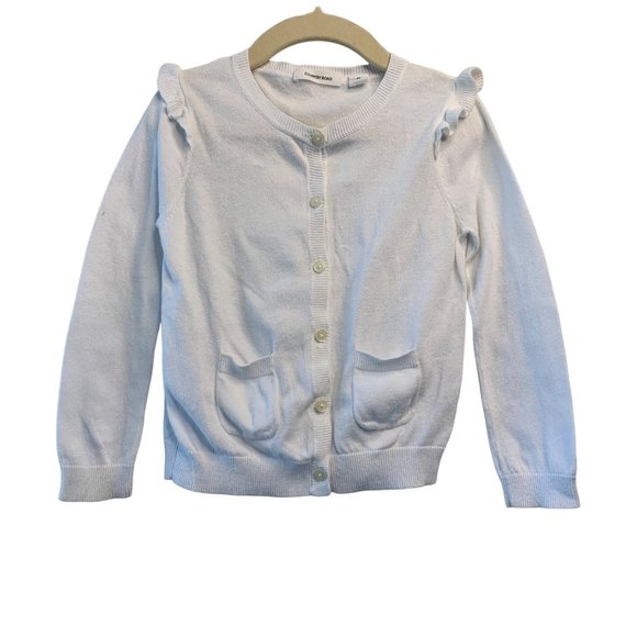 Country Road Other - COUNTRY ROAD Girls Cardigan Sweater 3 3T White VGUC Knit Cotton Toddler Girl
